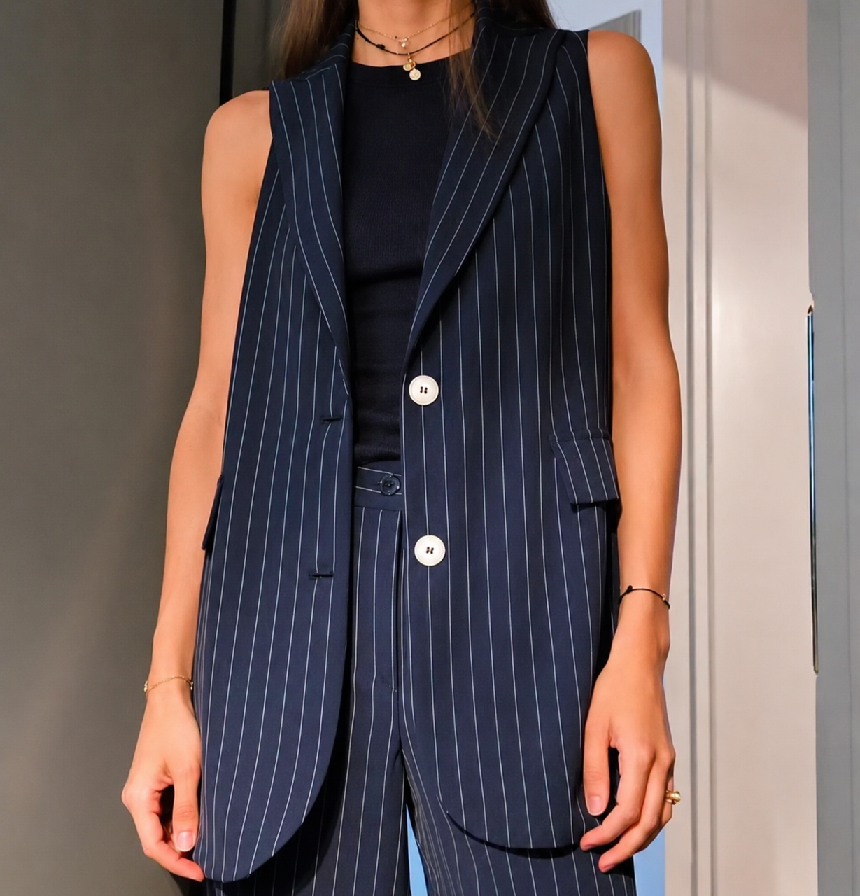 GILET GESSATO LUNGO
