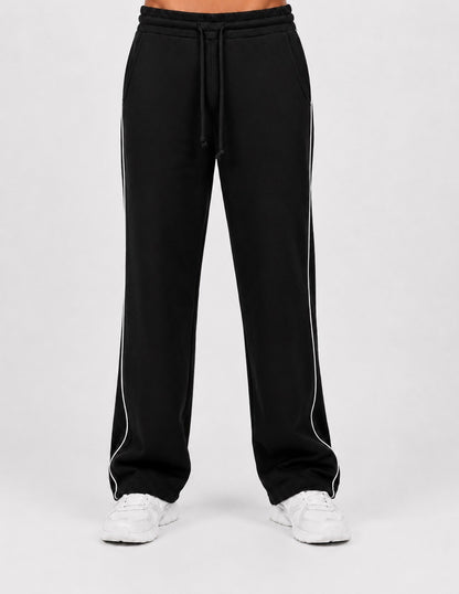 PANTALONE CON PIPING BIANCO