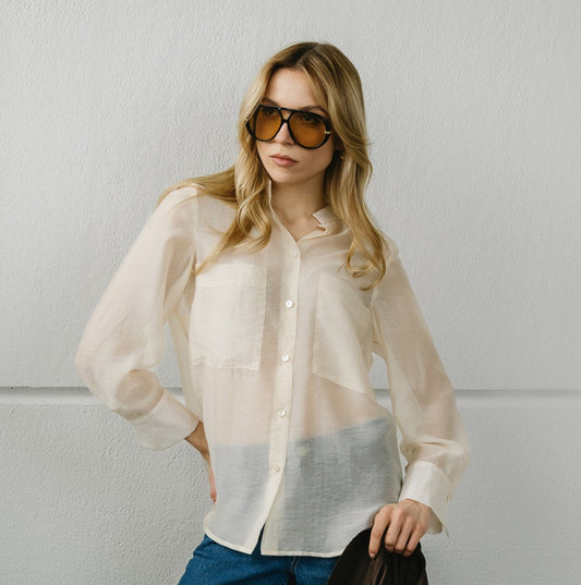 CAMICIA COLLO ALLA COREANA