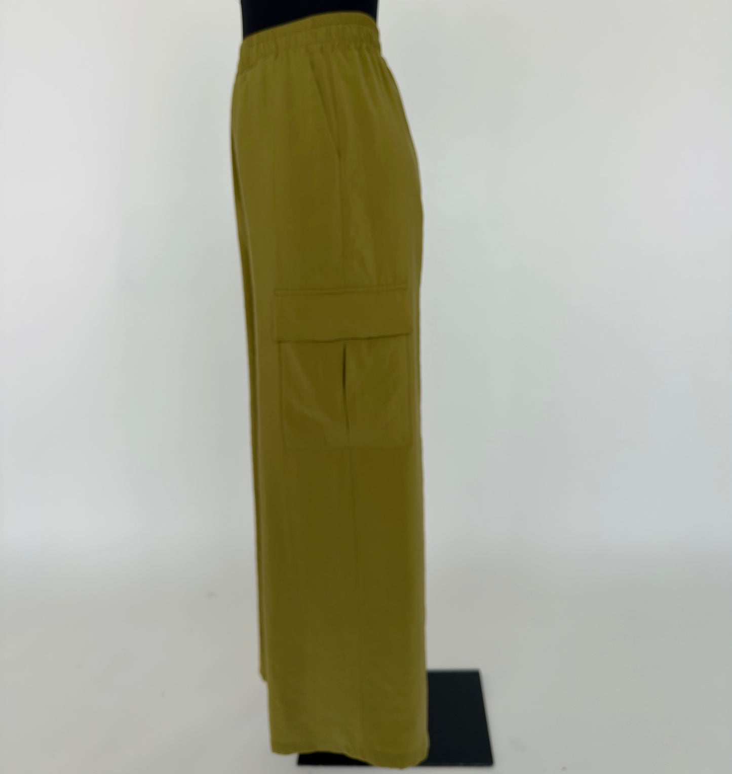 PANTALONE A PALAZZO CON TASCHE EFFETTO CUPRO DANIEL