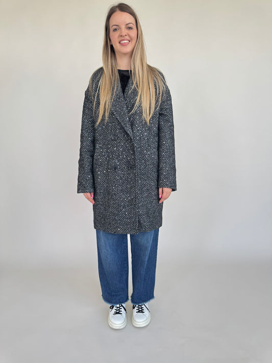 CAPPOTTO SPIGA CON PAILLETTES