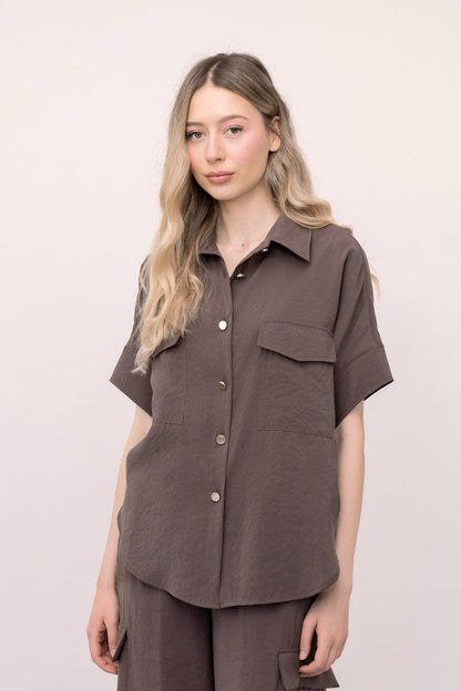 CAMICIA EFFETTO CUPRO GAIA