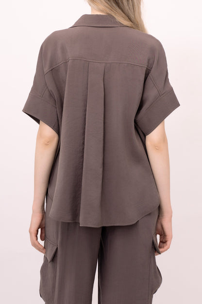CAMICIA EFFETTO CUPRO GAIA