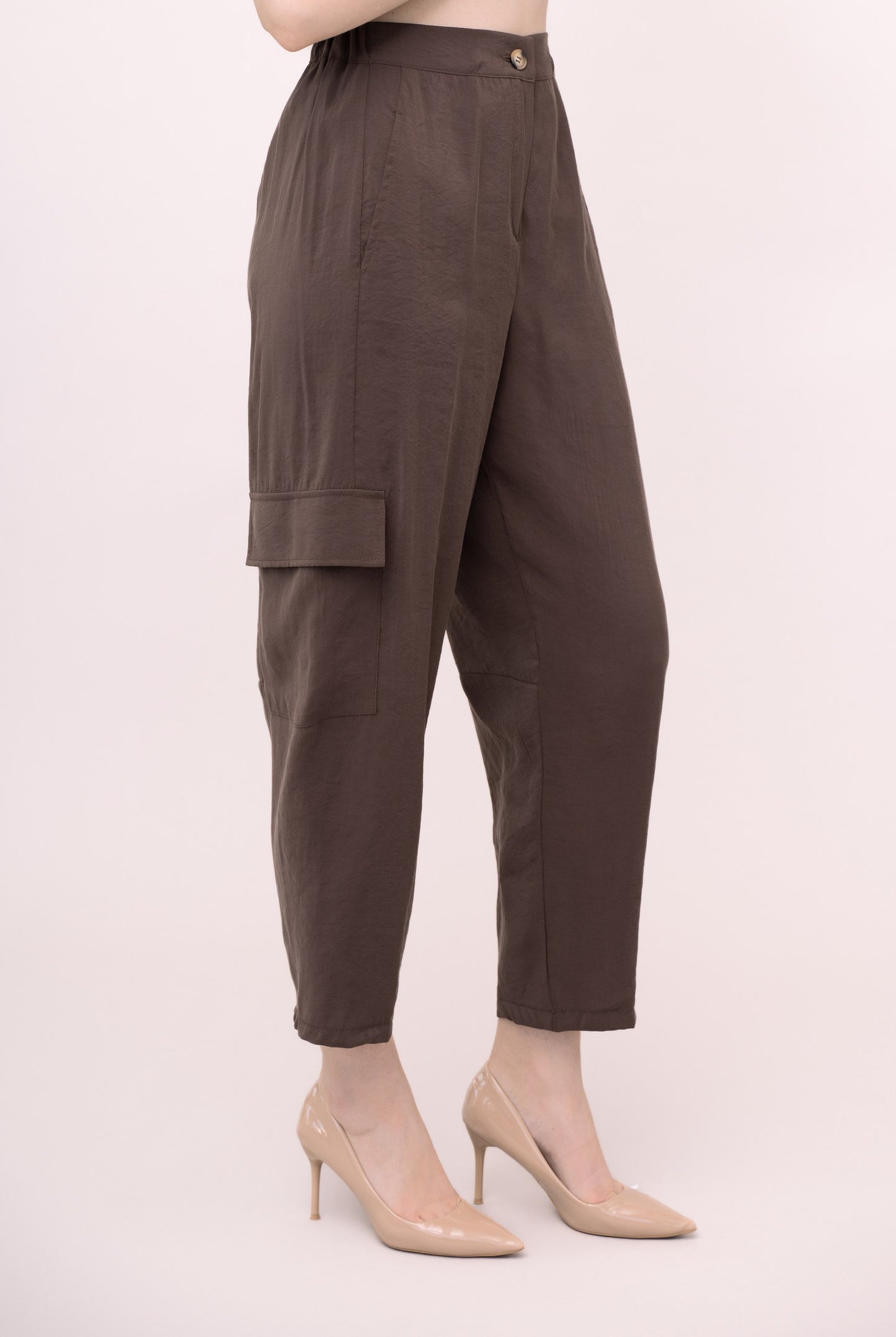 PANTALONE A CAROTA EFFETTO CUPRO IVAN