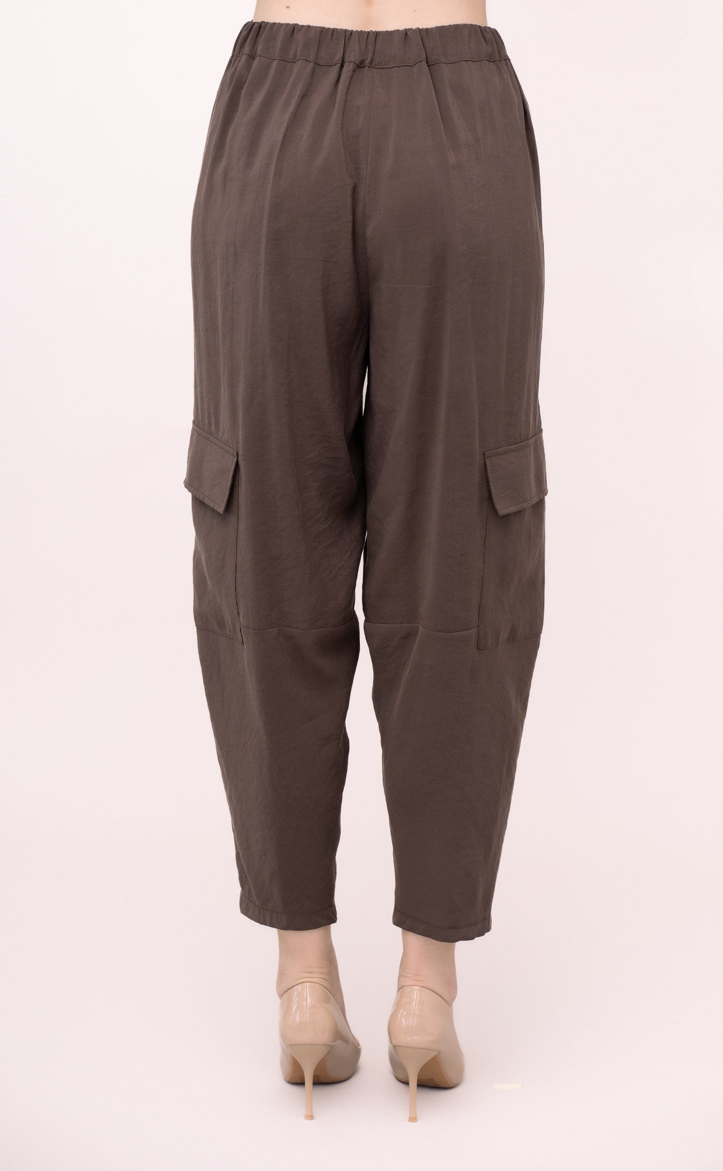PANTALONE A CAROTA EFFETTO CUPRO IVAN