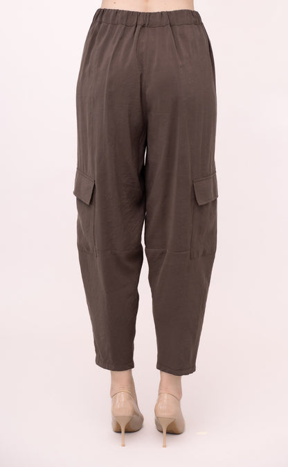 PANTALONE A CAROTA EFFETTO CUPRO IVAN