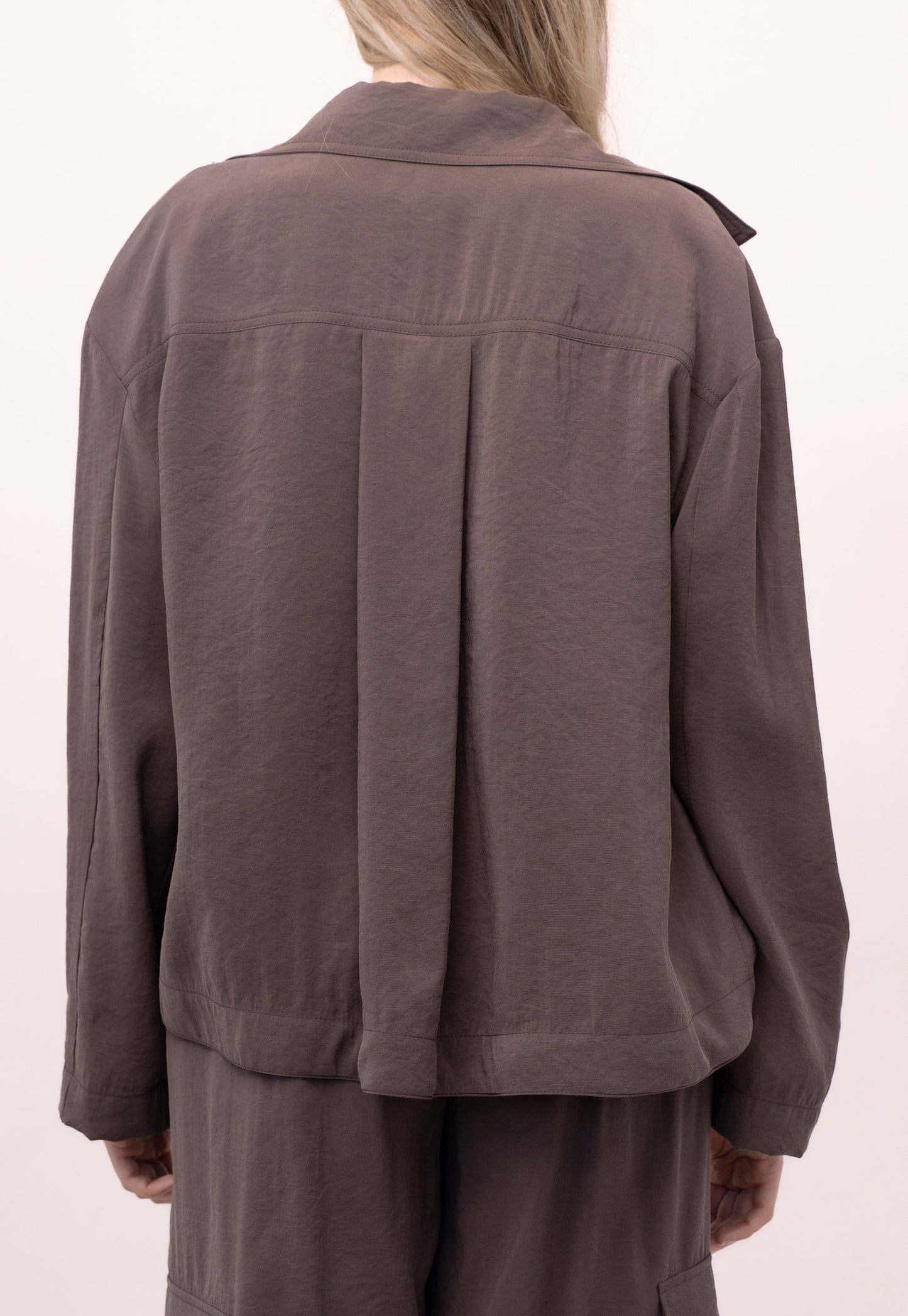 GIACCA CAMICIA EFFETTO CUPRO GIUSY
