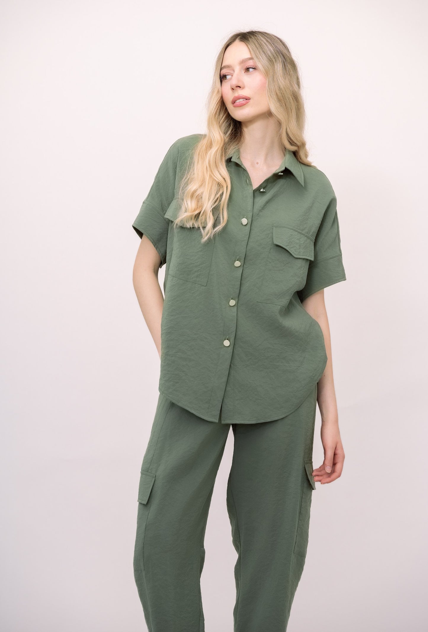 CAMICIA EFFETTO CUPRO GAIA