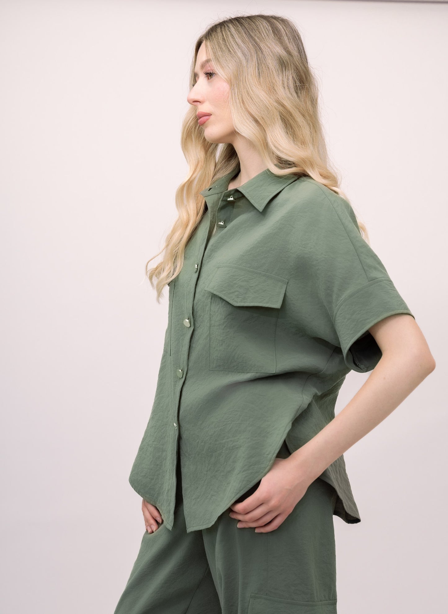 CAMICIA EFFETTO CUPRO GAIA