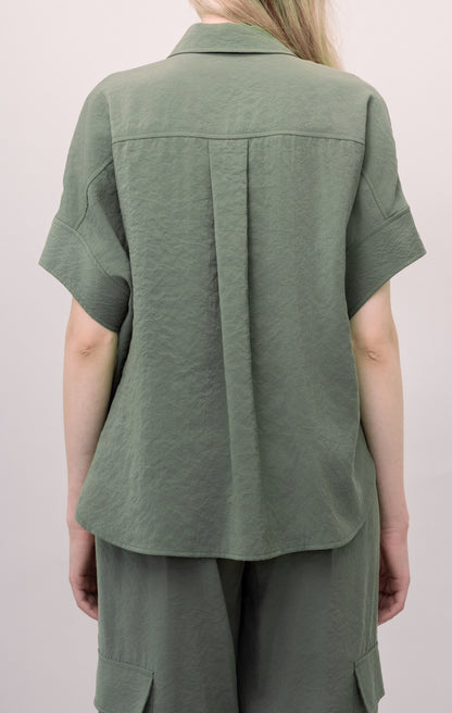 CAMICIA EFFETTO CUPRO GAIA