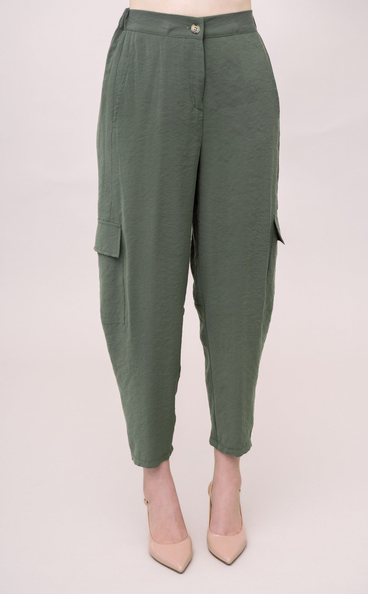 PANTALONE A CAROTA EFFETTO CUPRO IVAN