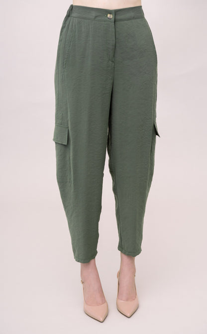 PANTALONE A CAROTA EFFETTO CUPRO IVAN