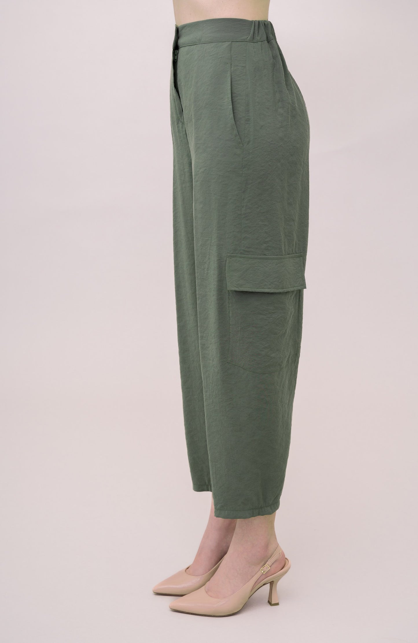 PANTALONE A CAROTA EFFETTO CUPRO IVAN