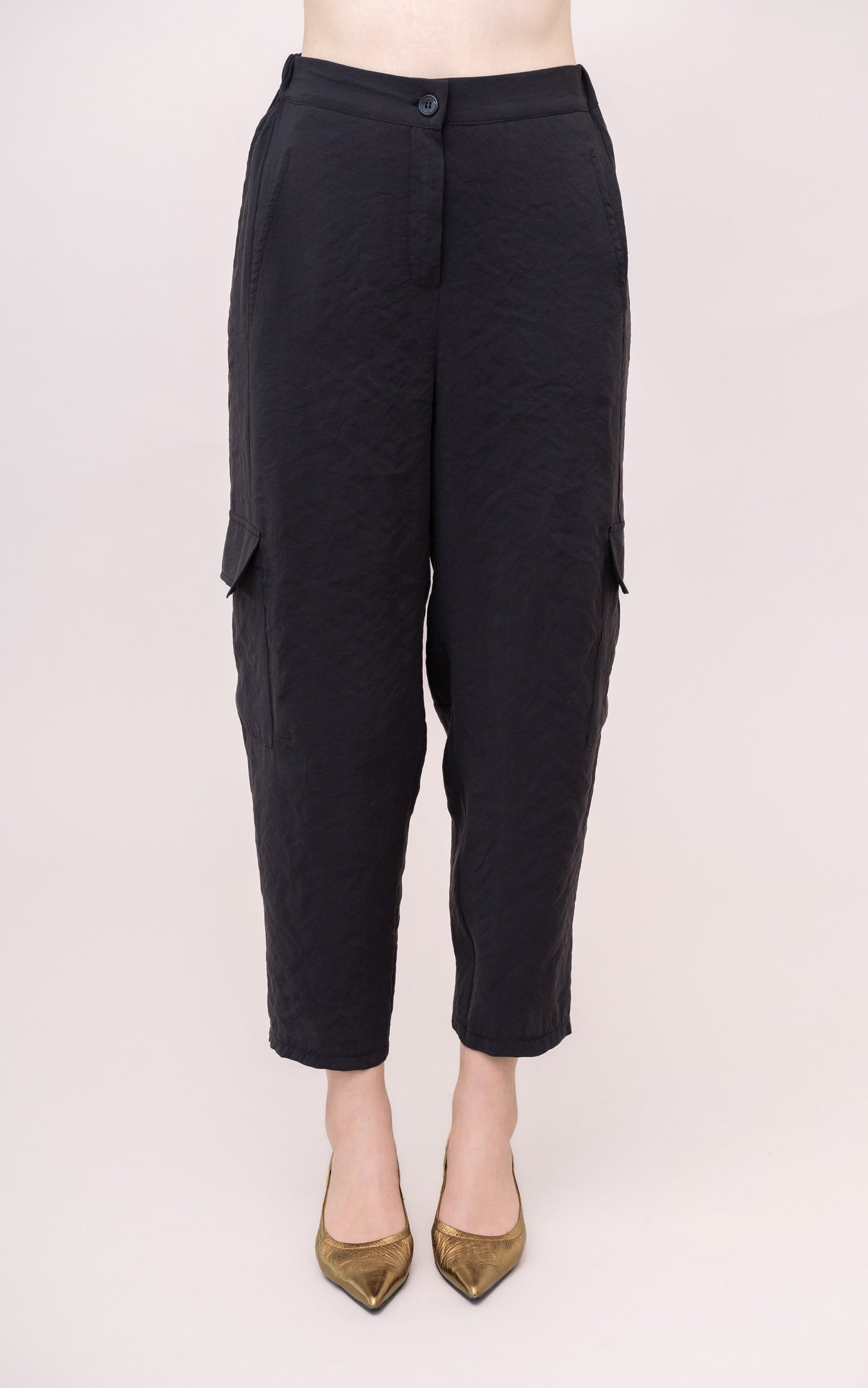 PANTALONE A CAROTA EFFETTO CUPRO IVAN