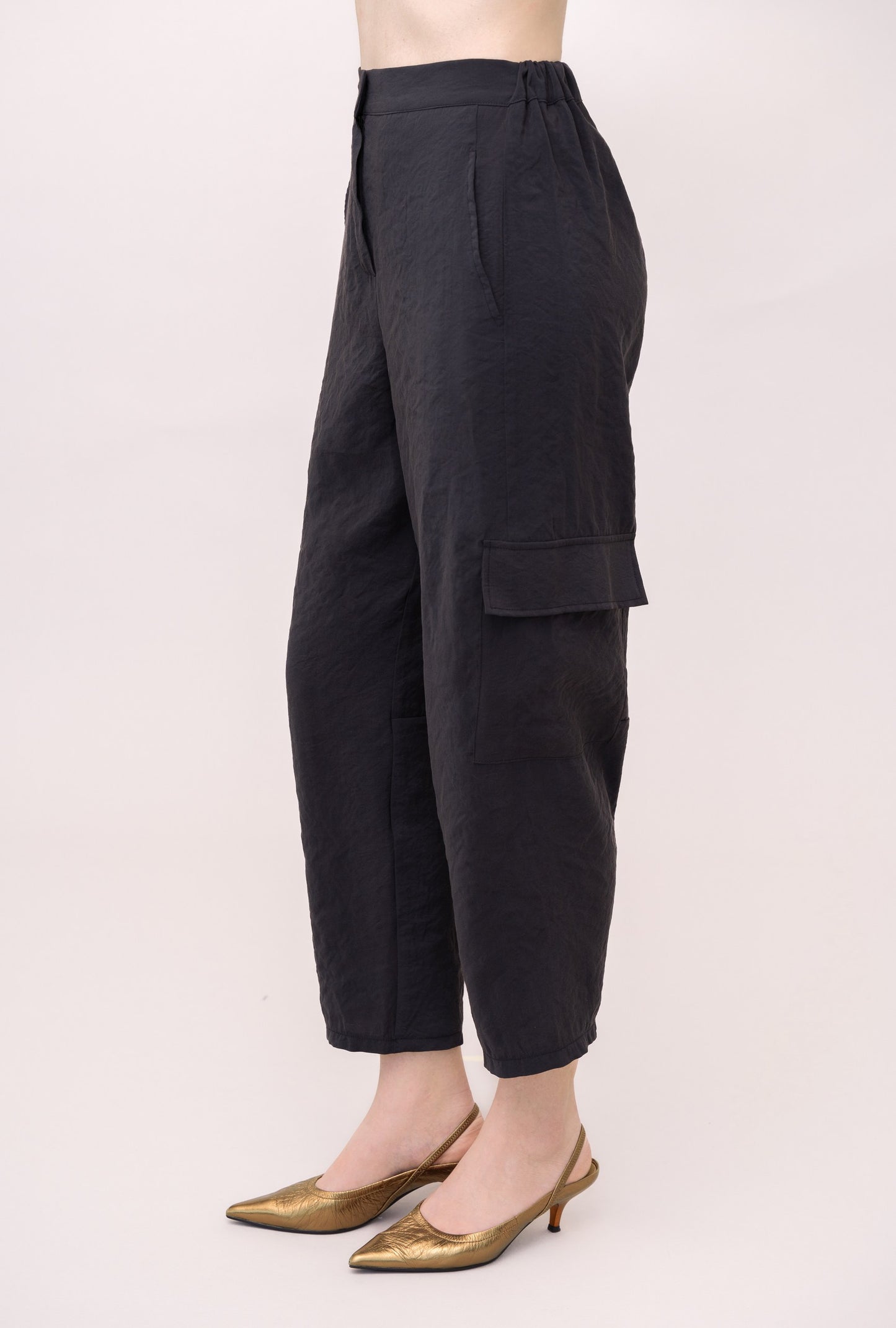 PANTALONE A CAROTA EFFETTO CUPRO IVAN