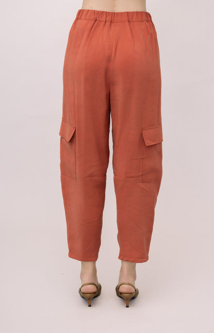 PANTALONE A CAROTA EFFETTO CUPRO IVAN
