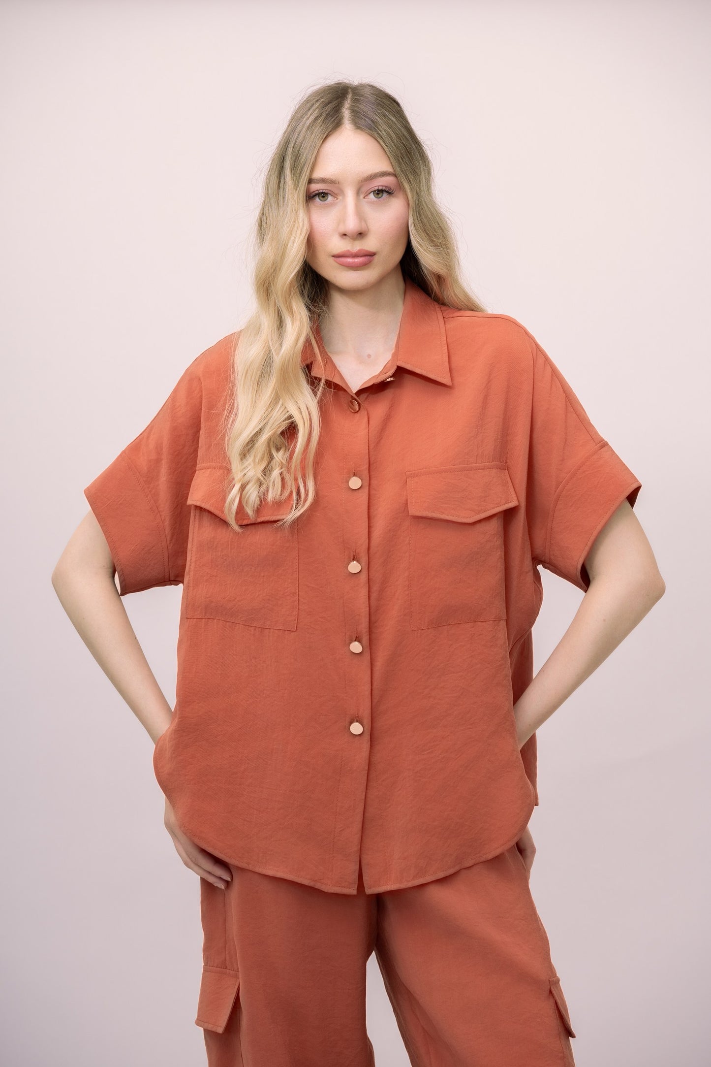 CAMICIA EFFETTO CUPRO GAIA