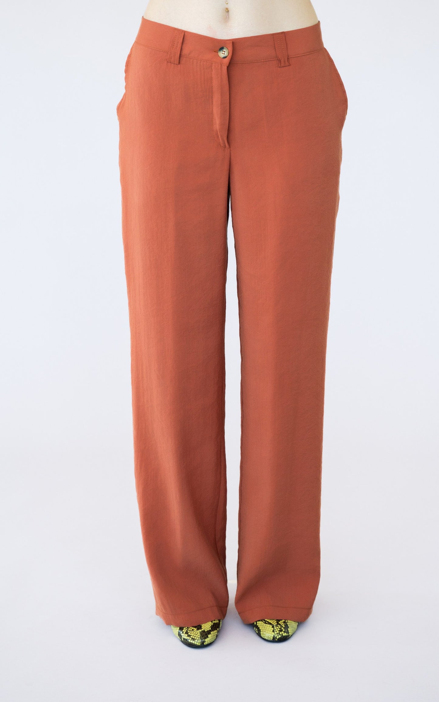 PANTALONE A PALAZZO EFFETTO CUPRO LIAM
