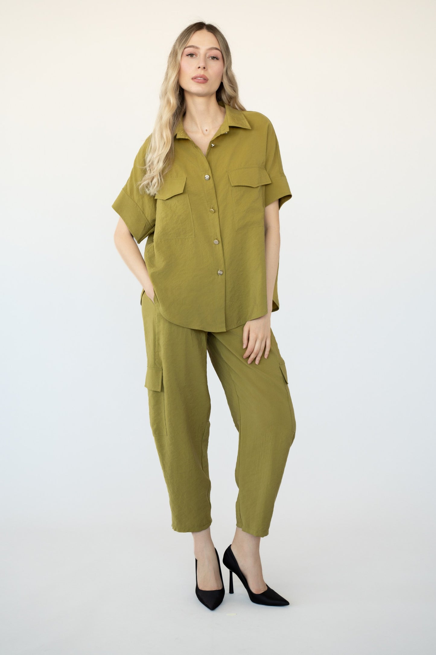 CAMICIA EFFETTO CUPRO GAIA