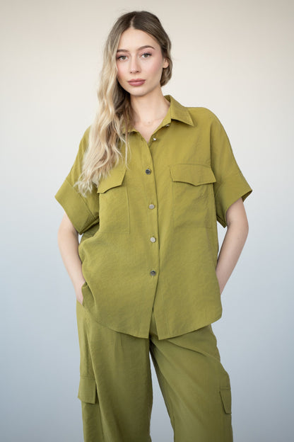 CAMICIA EFFETTO CUPRO GAIA