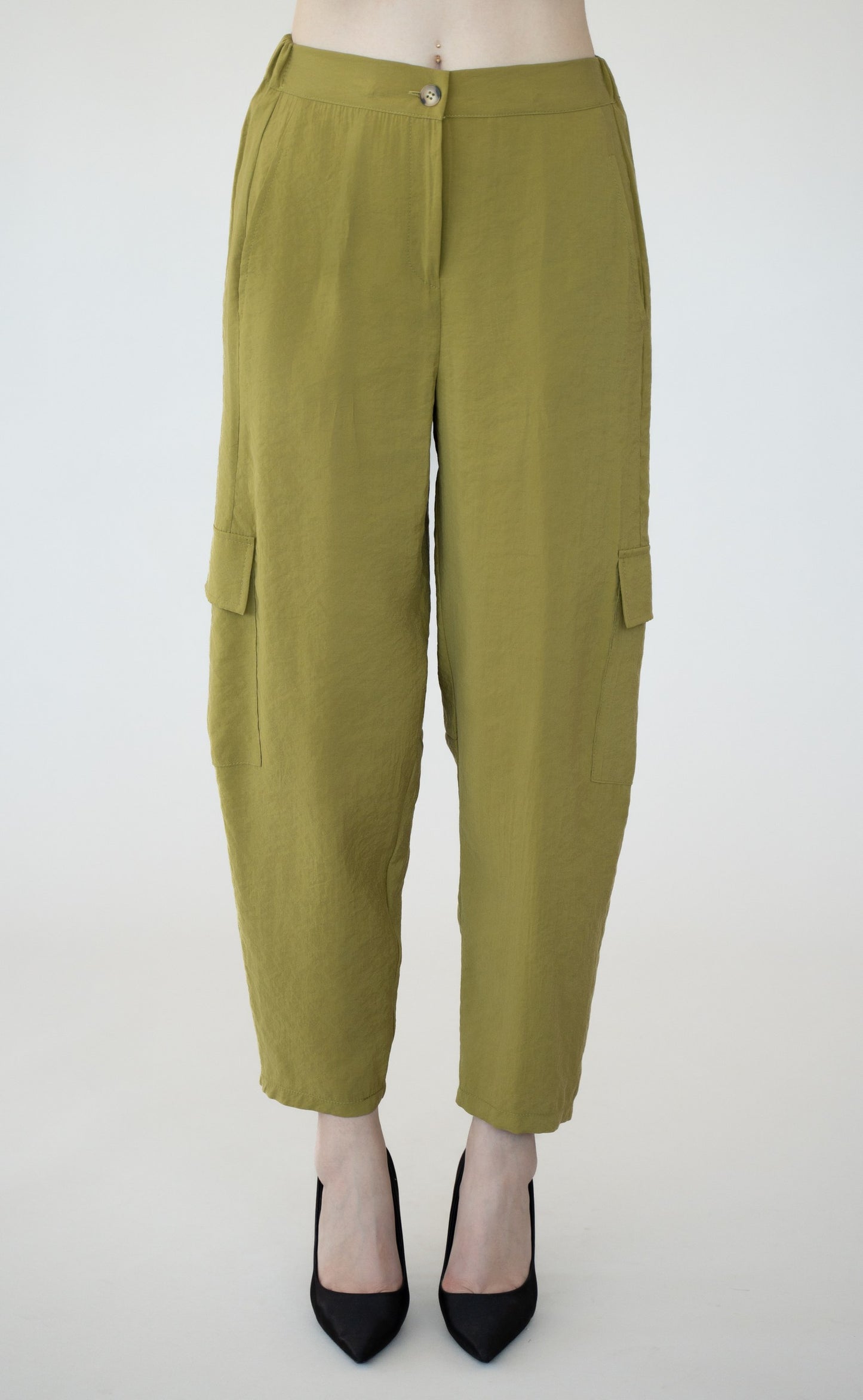 PANTALONE A CAROTA EFFETTO CUPRO IVAN