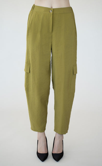 PANTALONE A CAROTA EFFETTO CUPRO IVAN
