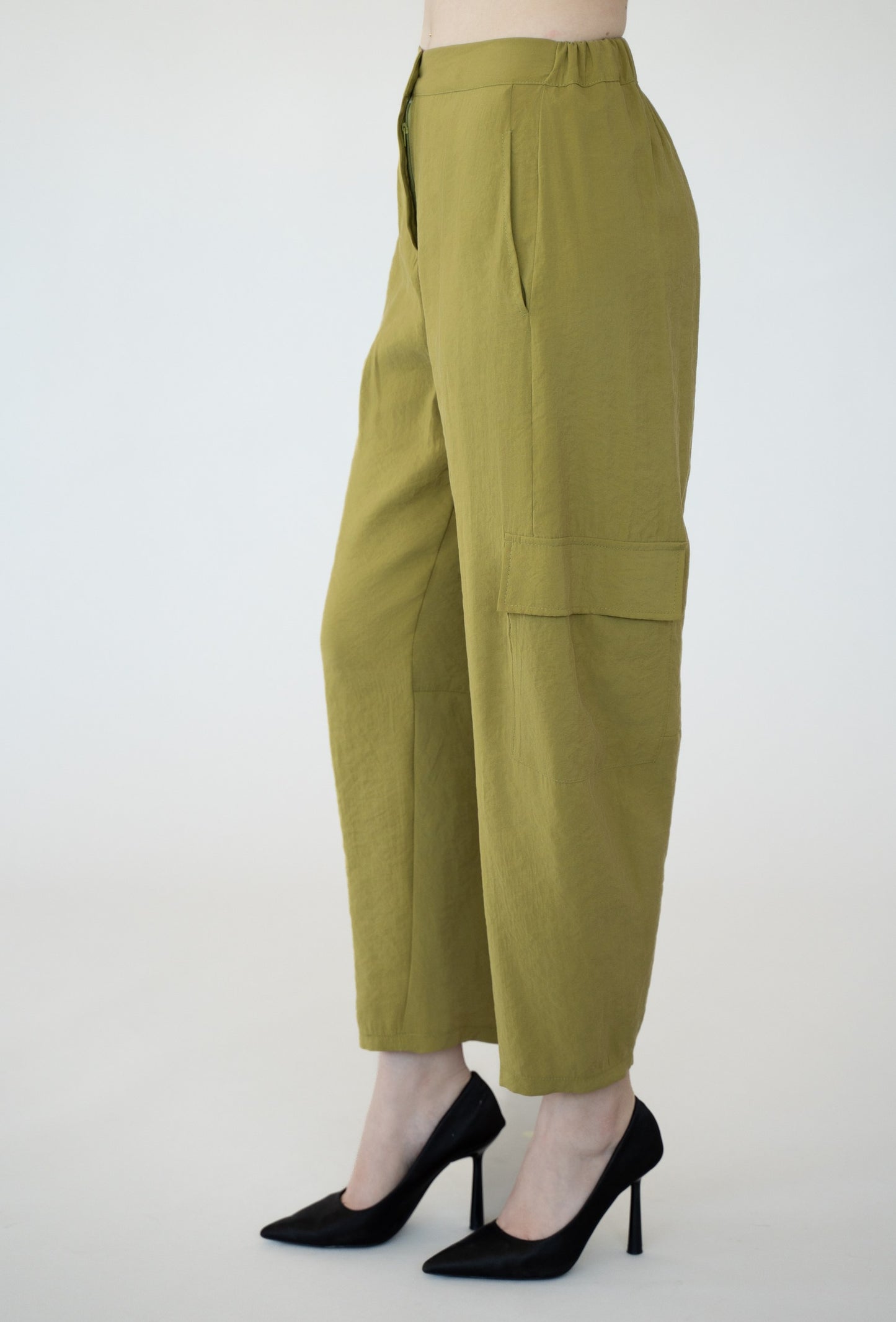 PANTALONE A CAROTA EFFETTO CUPRO IVAN