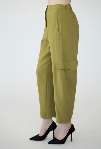 PANTALONE A CAROTA EFFETTO CUPRO IVAN