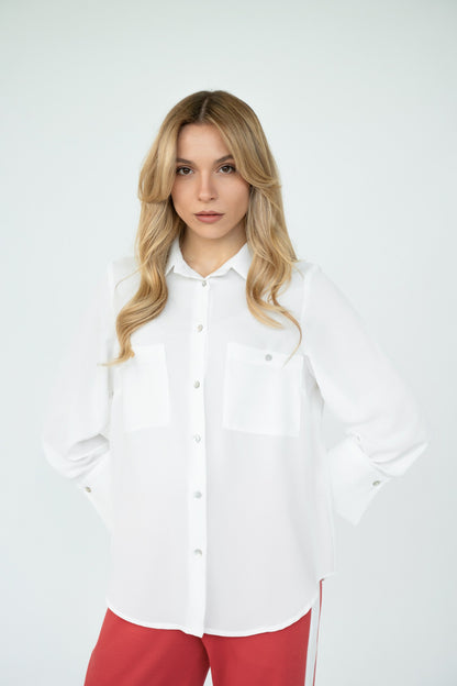 CAMICIA IN GEORGETTE MANO SETA ALICE