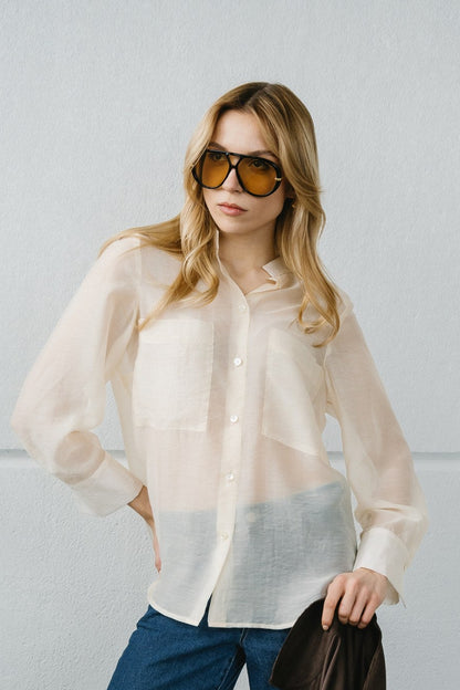 CAMICIA COLLO ALLA COREANA