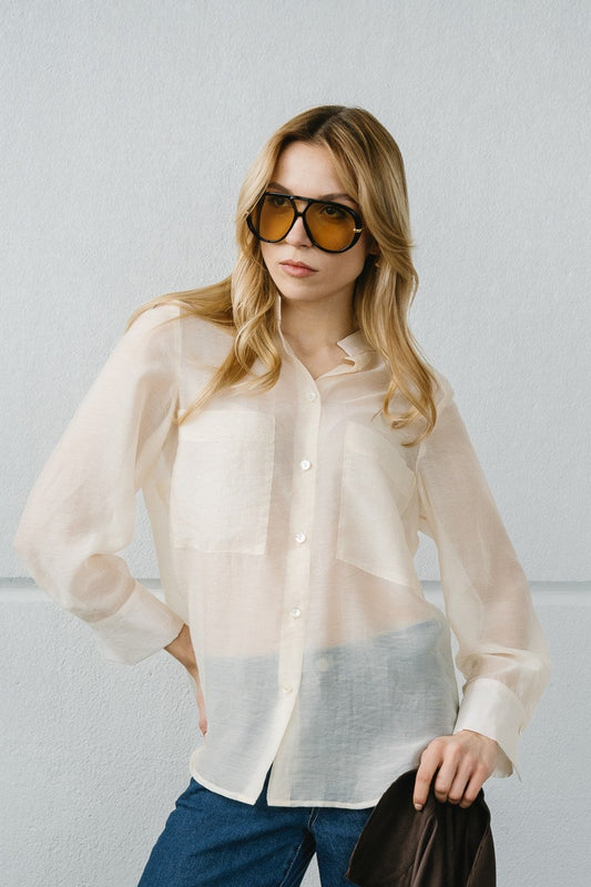 CAMICIA COLLO ALLA COREANA