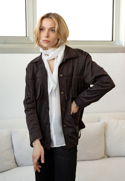 GIACCA DAINETTO CON FRANGE ZOE