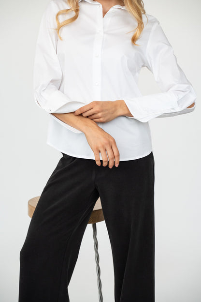 Camicia in Cotone Doppi Dettagli Mia
