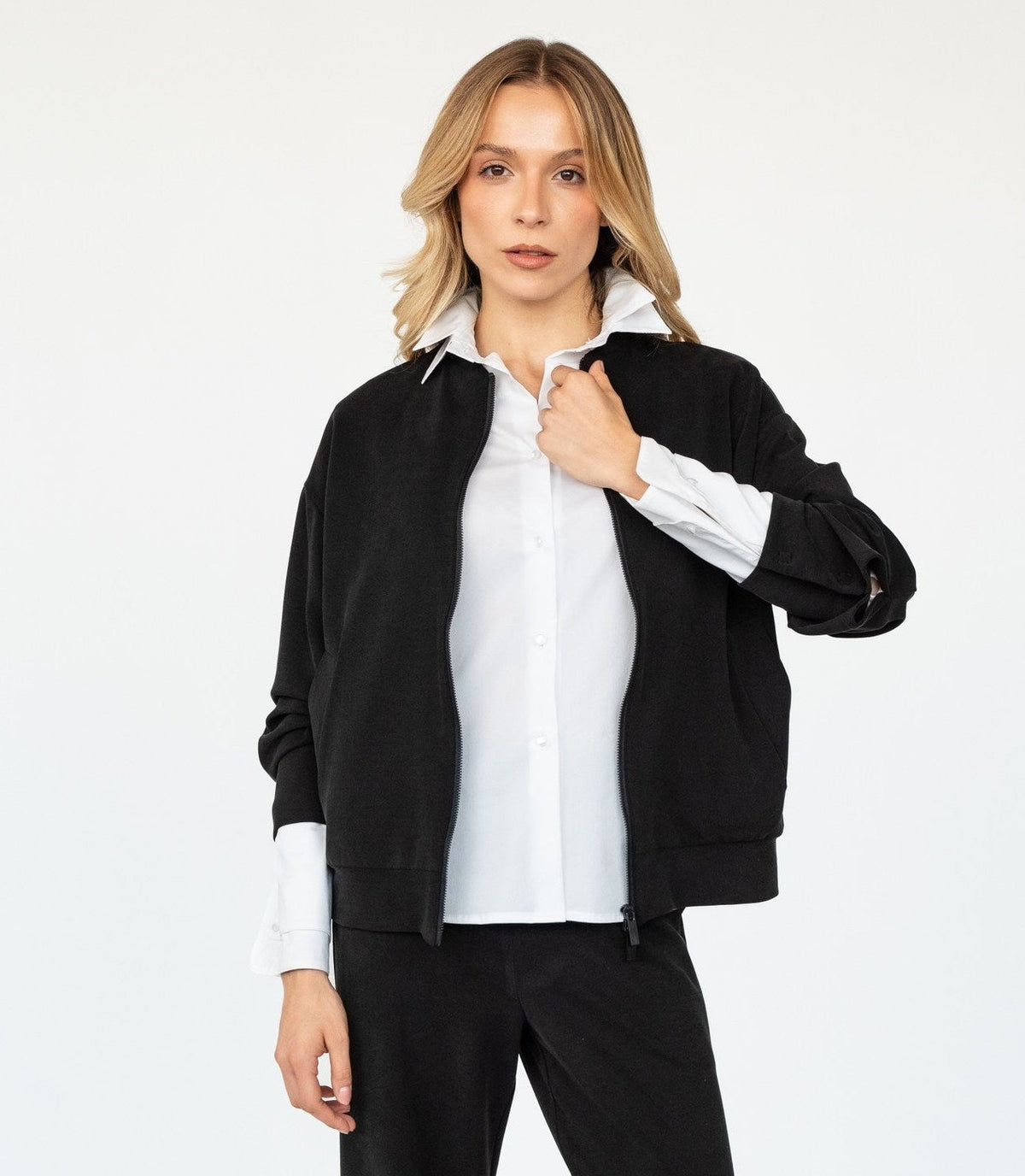 Felpa Bomber Mano Pesca Giada