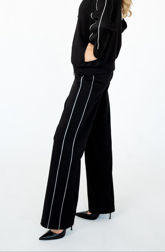 Pantalone con Piping Bianco Natan