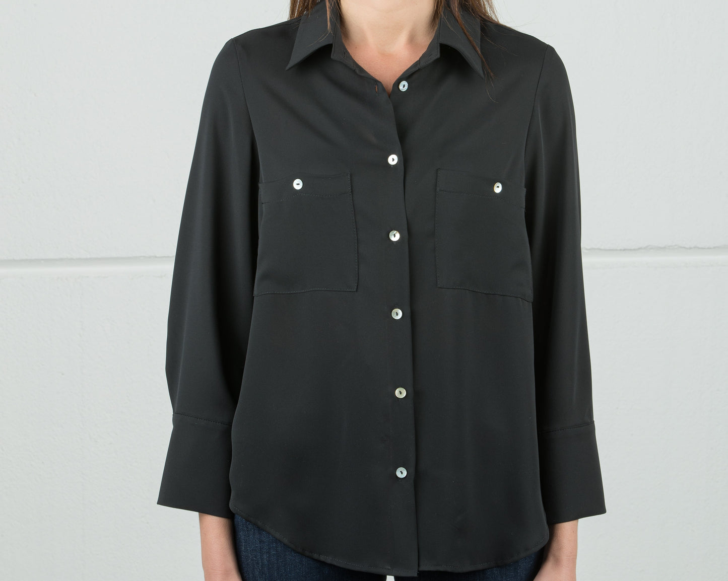 CAMICIA IN GEORGETTE MANO SETA
