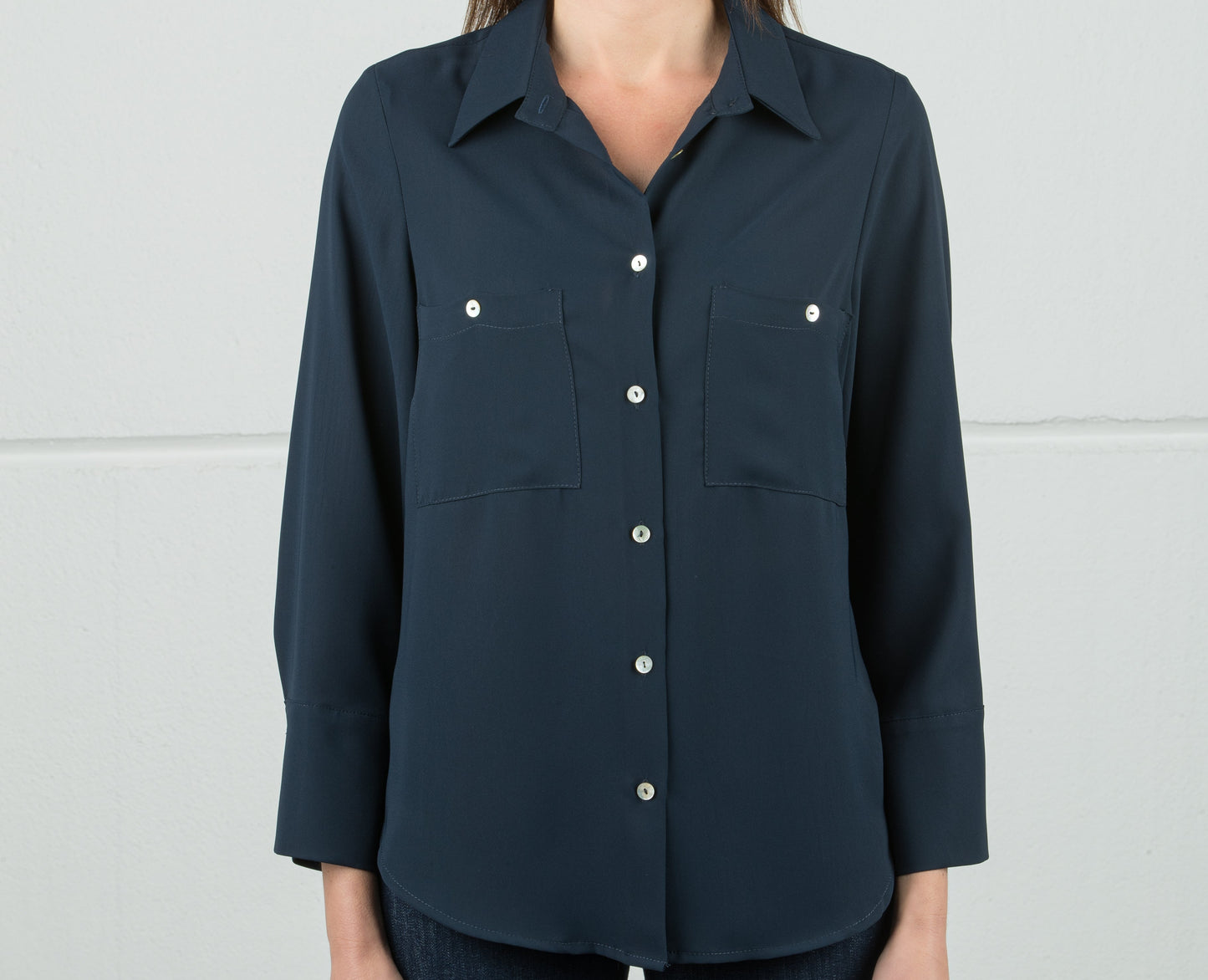 CAMICIA IN GEORGETTE MANO SETA