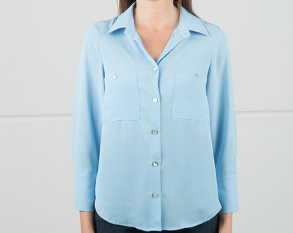 CAMICIA IN GEORGETTE MANO SETA