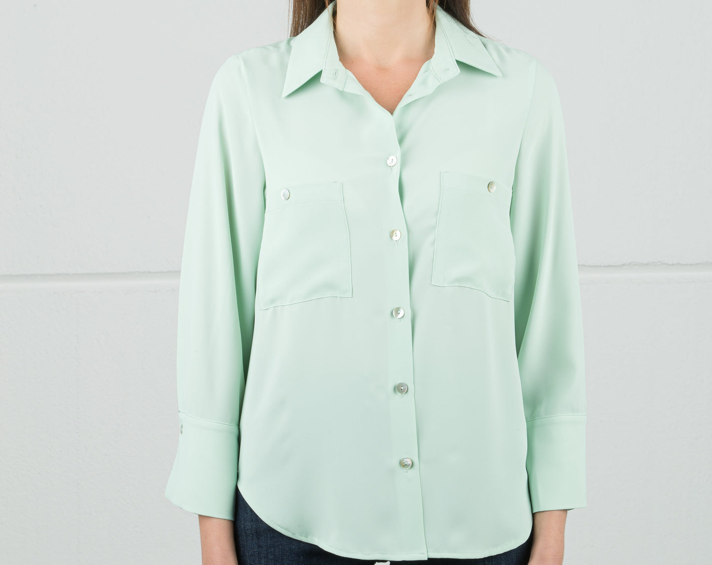 CAMICIA IN GEORGETTE MANO SETA