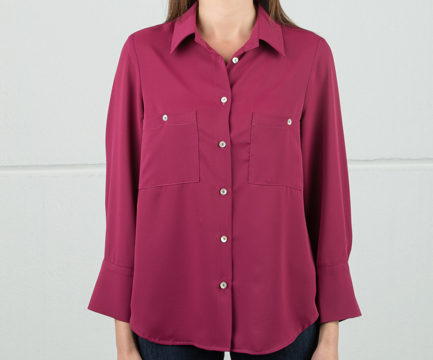 CAMICIA IN GEORGETTE MANO SETA