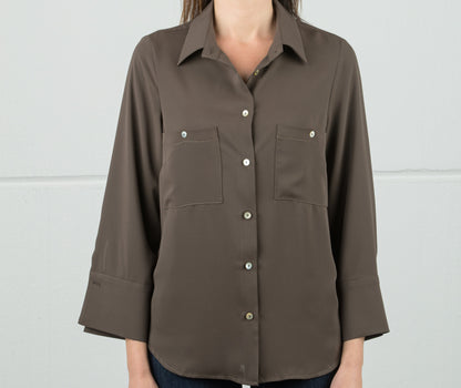 CAMICIA IN GEORGETTE MANO SETA