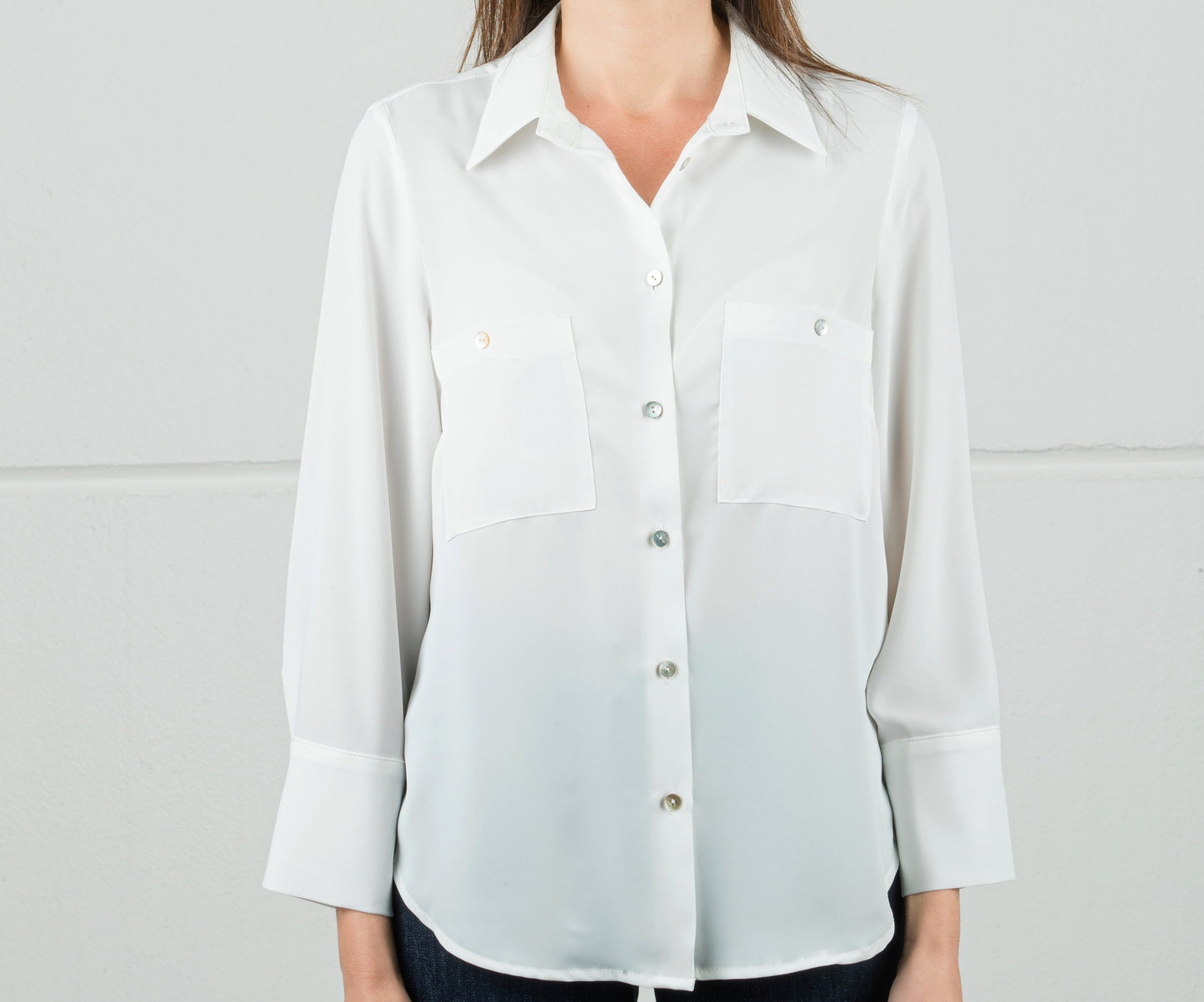 CAMICIA IN GEORGETTE MANO SETA