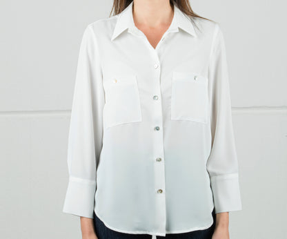 CAMICIA IN GEORGETTE MANO SETA