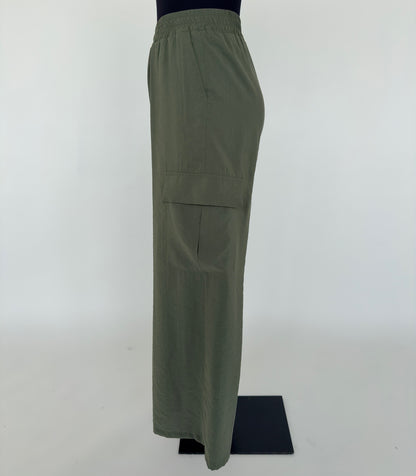 PANTALONE A PALAZZO CON TASCHE EFFETTO CUPRO DANIEL