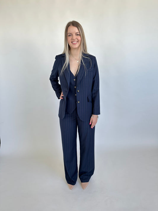 PANTALONE SARTORIALE GESSATO