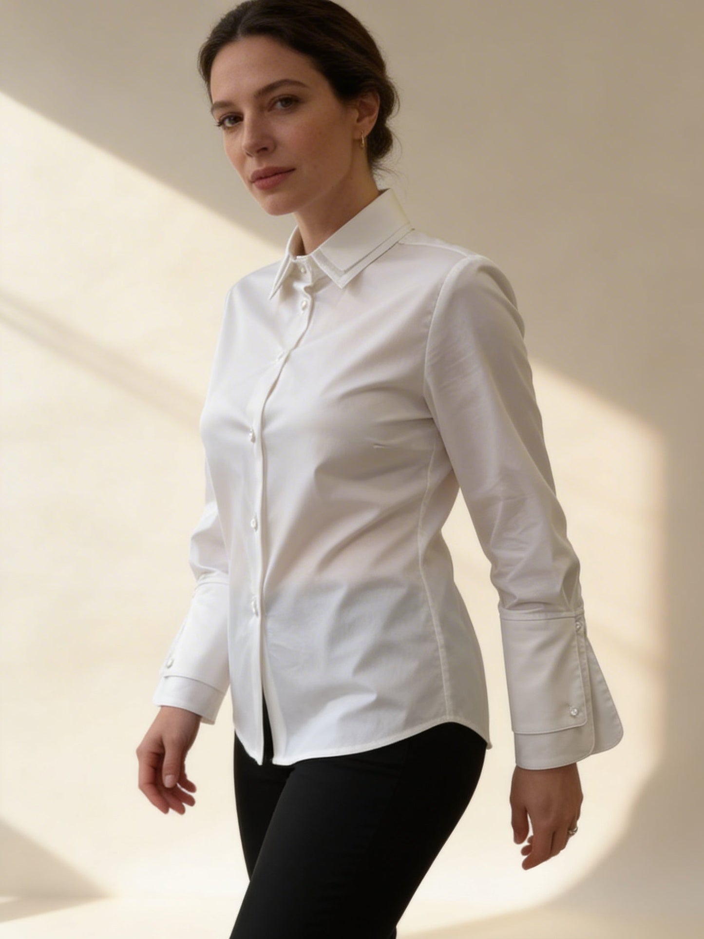 CAMICIA IN COTONE DOPPI DETTAGLI