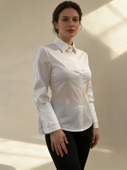 CAMICIA IN COTONE DOPPI DETTAGLI