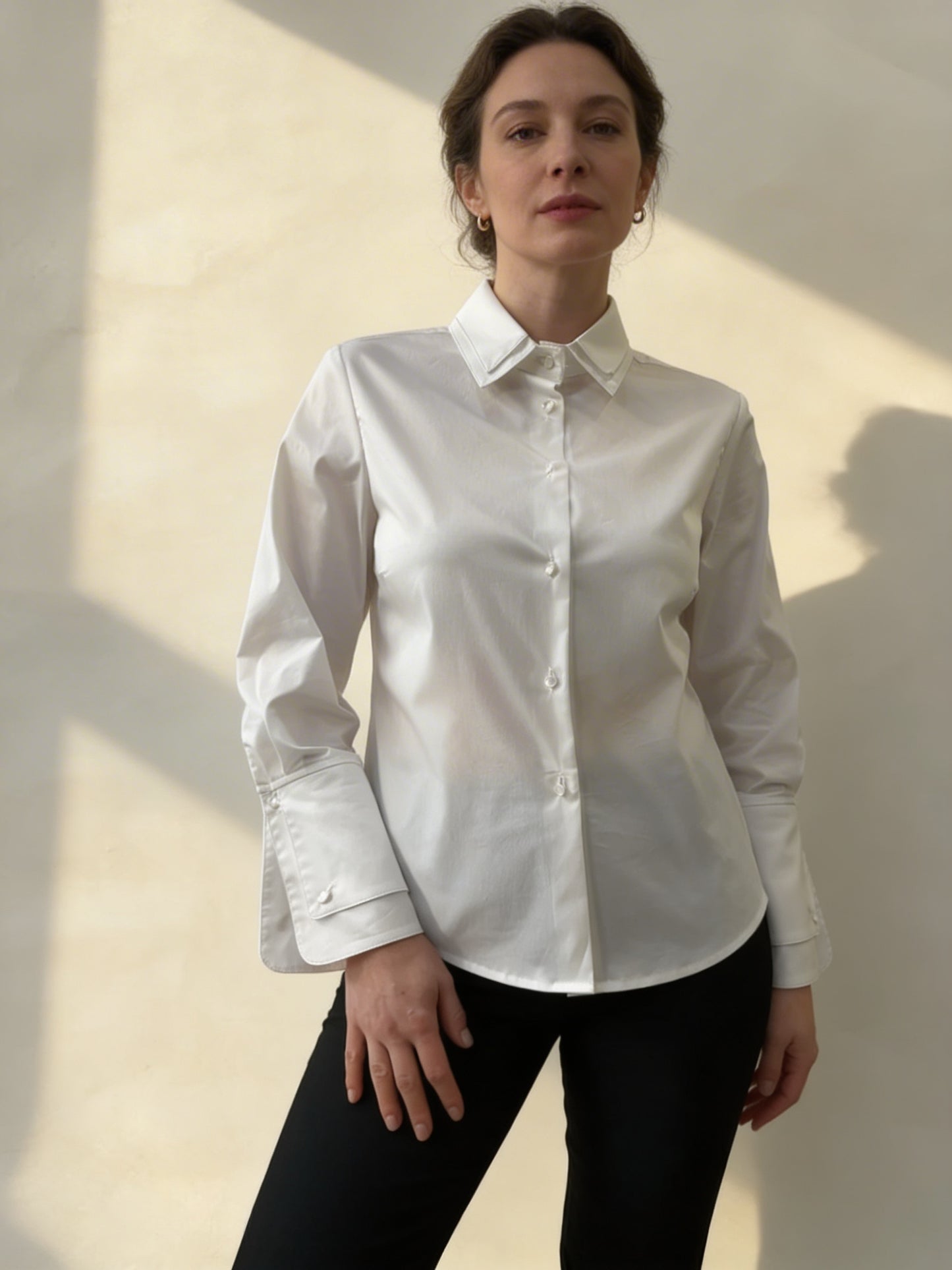 CAMICIA IN COTONE DOPPI DETTAGLI