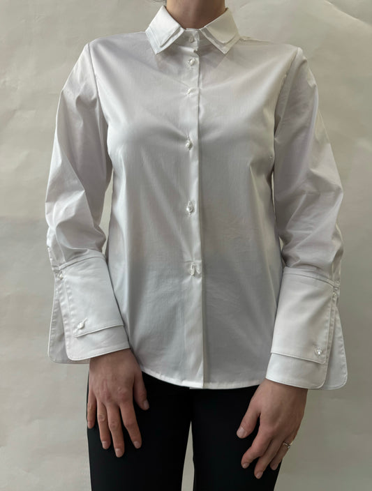 CAMICIA IN COTONE DOPPI DETTAGLI