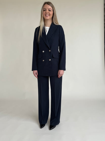 PANTALONE GESSATO DRITTO